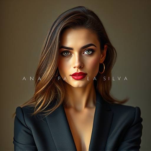 Foto de Ana Paula Silva, designer de moda da Camisas Masculinas Brasil